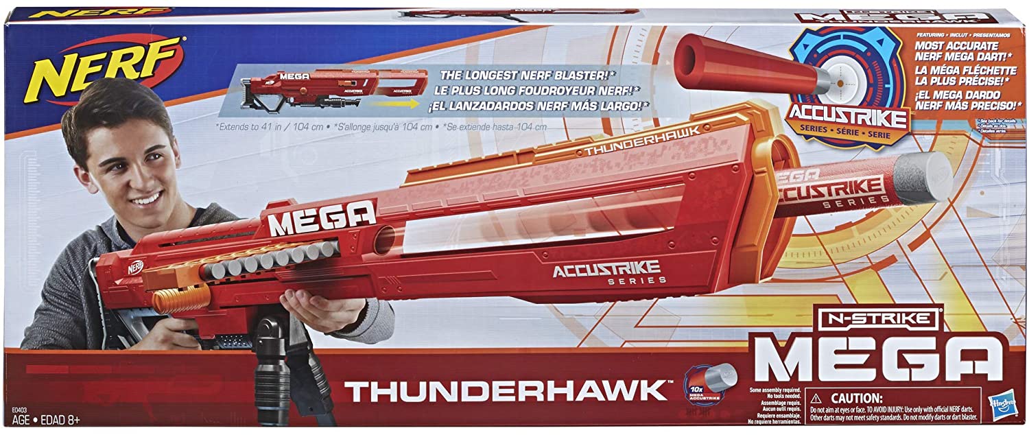 Nerf N-Strike Mega Accustrike Thunderhawk Blaster with 50 Nerf